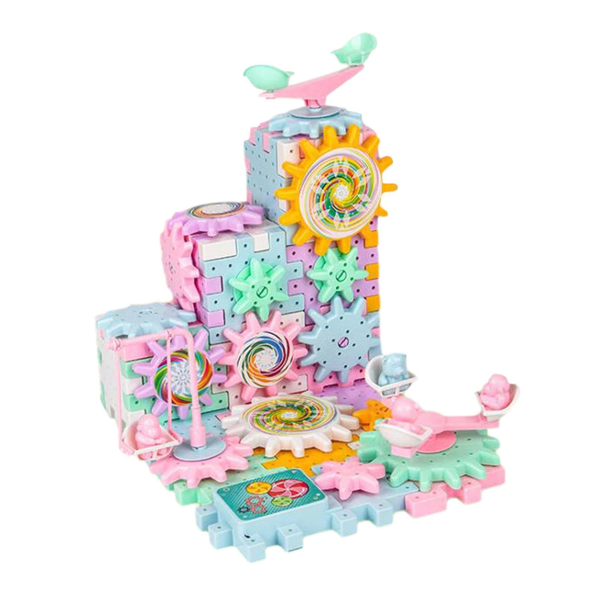 MerishoppDiy Puzzle Gear Building Toy Set For Ages 3+ Holiday Gifts Learning Activity|Baby|Toys For Baby|Developmental Baby Toys