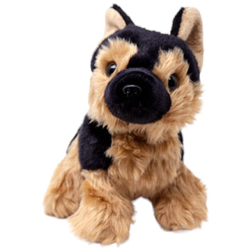 Yangogle Adorable 8-Inch German Shepherd Plush Toy - Soft and Cuddly Stuffed Animal for Kids, Dog Lovers, and Collectors