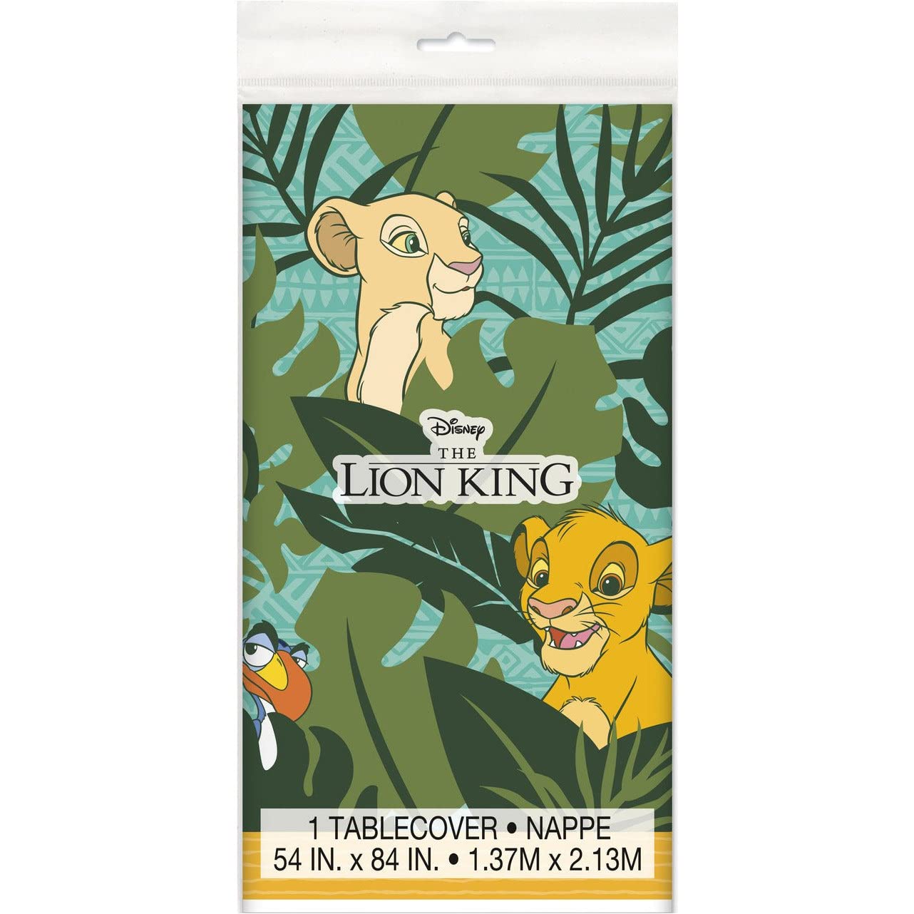 Unique Disney Lion King Rectangular Plastic Table Cover 54 x 84 1 Pc