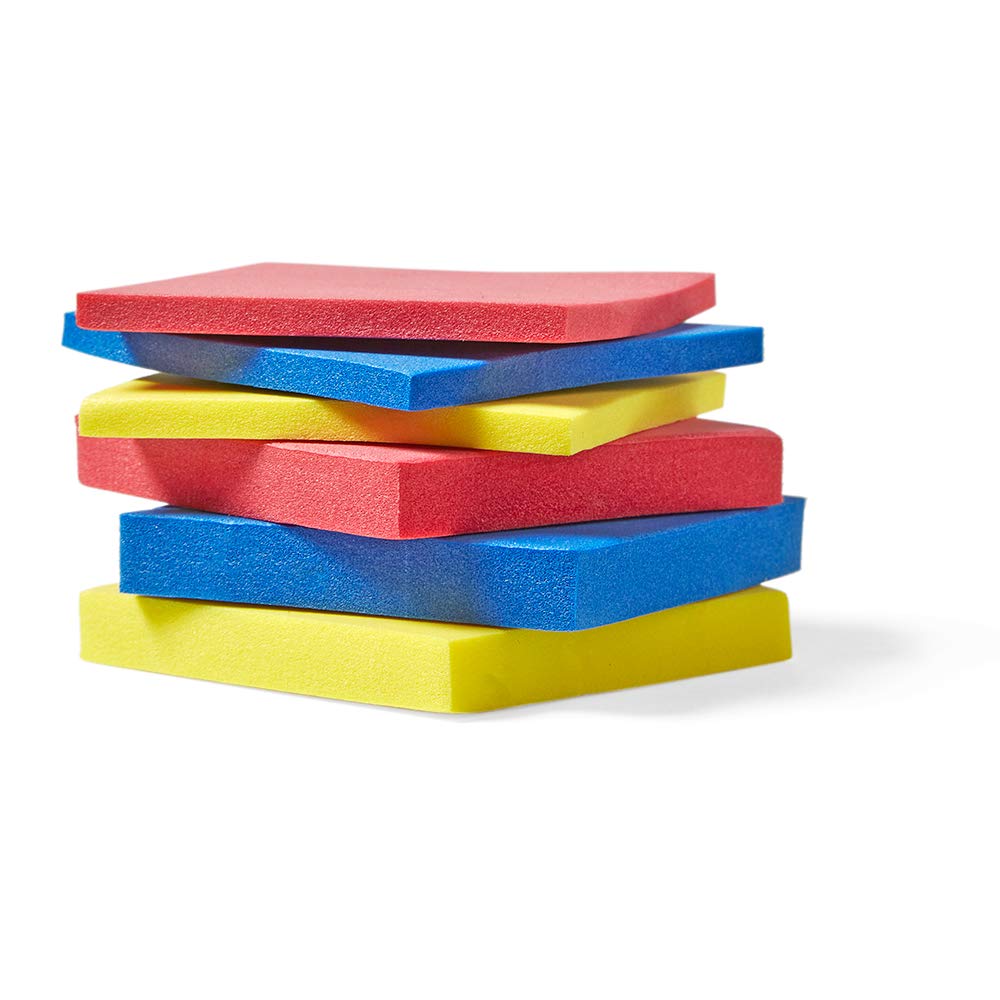 Hand2Mind Foam Attribute Blocks Student Kit, Geometry Set, Preschool Learning, Manipulatives For Preschool, Montessori Math, Shapes For Toddlers, Home Schooling Materials Pre-K (Set Of 60 Blocks)
