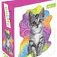 Playhouse Tabby Kitten 25-Piece Die-Cut Shaped Mini Puzzle For Kids