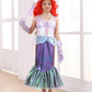 Itvti Little Girls Mermaid Costume Princess Dress Up Ariel Outfits With Accessories Wig Birthday Party Halloween Cosplay, Pink, 4-5 Years(Tag 120)