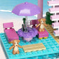 Mindbox Girls Seaside Villa Building Blocks,812Pcs Beach House Building Toys For Kids Age 8+,Mini Brick