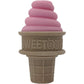 Sweetooth Ice Cream Cone Shaped Baby Teether - Pretty Pink