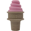Sweetooth Ice Cream Cone Shaped Baby Teether - Pretty Pink