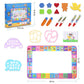 Water Doodle Mat - Kids Painting Writing Doodle Toy Board - Color Doodle Drawing Mat Bring Magic Pens Educational Toys For Age 3 4 5 6 7 8 9 10 11 12 Year Old Girls Boys Age Toddler Gift (Pink)