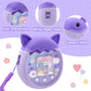 Winceed Silicone Case For Tamagotchi Pix Virtual Pet Game Machine, Protective Cover For Tamagotchi Pix Sleeve Protector Skin With Hand Strap (Purple)