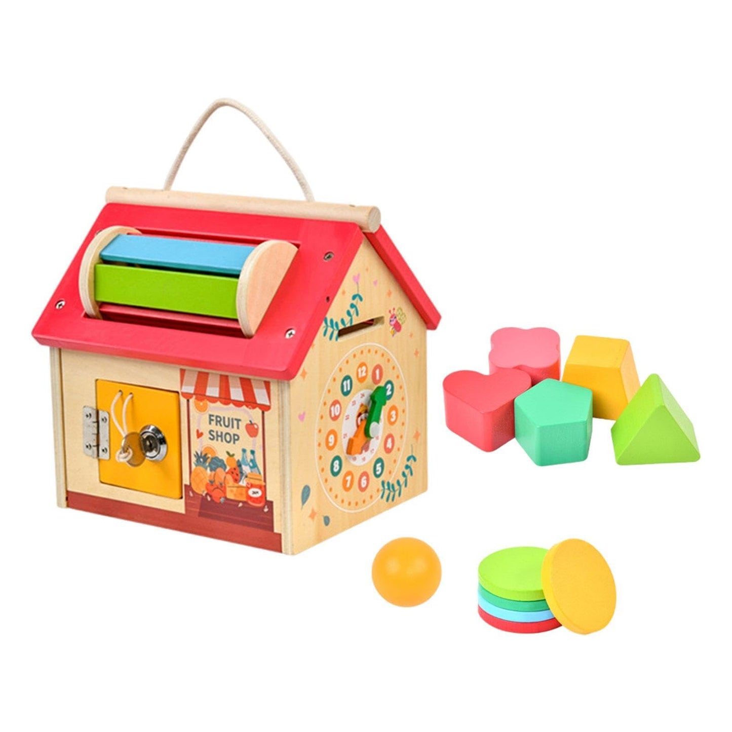 Zoomella Wood Busy Activity Montessori Toy For Holiday Gift Kids Ages 1 2 3 Years Old