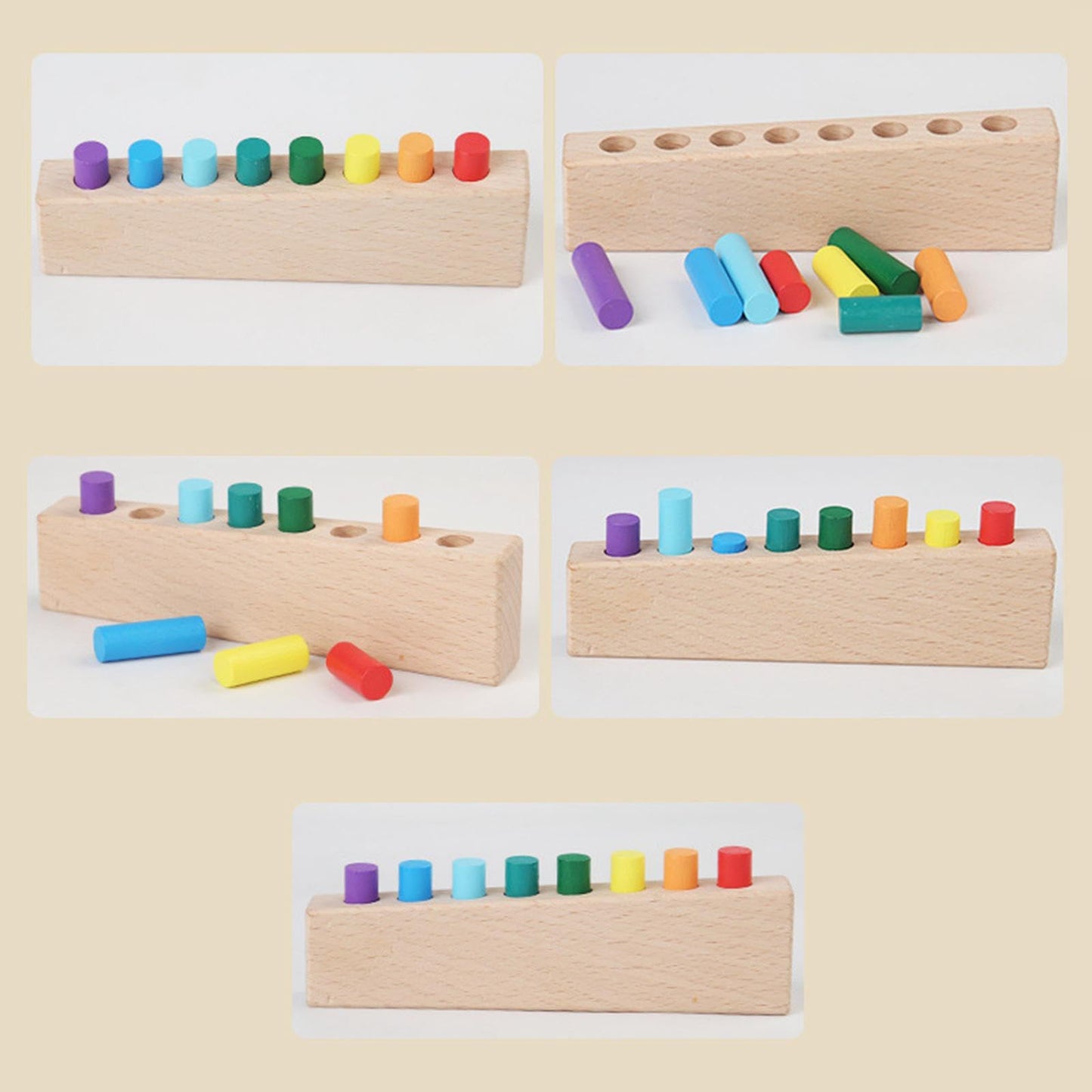 Bnf Montessori Wooden Sticks Toys Sensory Toys For Birthday Gift Boys Girls Kids Toys & Hobbies| Educational| Other Educational 