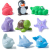 Xy-Wq Bath Toys No Hole, For Infants& Toddlers, No Hole Bathtub Toys (Sea Animals ?, 9 Pcs With Mesh Bag)