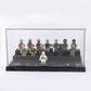 Wmm Minifigure Display Case For Action Figures Blocks, Dustproof Acrylic Display Box Storage With 3 Movable Steps For Collection Models Minifigures, Bricks Blocks Toys
