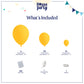 House Of Party Yellow Balloon Garland Kit - Matte Yellow Balloons Arch Kit | 5/12/18 Inch Lemon Balloons For Christmas, Sunflowe