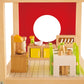 Hape Wooden Doll House Furniture Dining Room Set With Accessories| 1:12 Scales Miniature Dollhouse Furniture