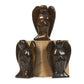 Justinstones Carved Bronzite Gemstone Peace Angel Pocket Guardian Angel Healing Statue 2 Inch