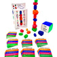 YEHUA! Totika Kohatu & Cube Set - 7 Card Deck, Wood, Stone Color, Model 14KD