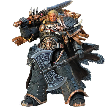 Beerise Joytoy 1/18 Action Figures Mech - Warhammer The Horus Heresy Space Wolves Leman Russ Primarch Of The Vith Legion - 7,Cla