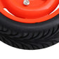 Mxfans 4PCS 12mm Hex Wheel Rims 4 Holes & Rubber Tires for RC 1/10 On Road Cars