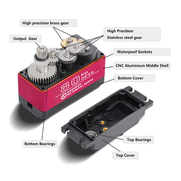 ANNIMOS 80kg High Torque RC Motor Digital Servo 1/5 Large Scale Metal Gear Waterproof