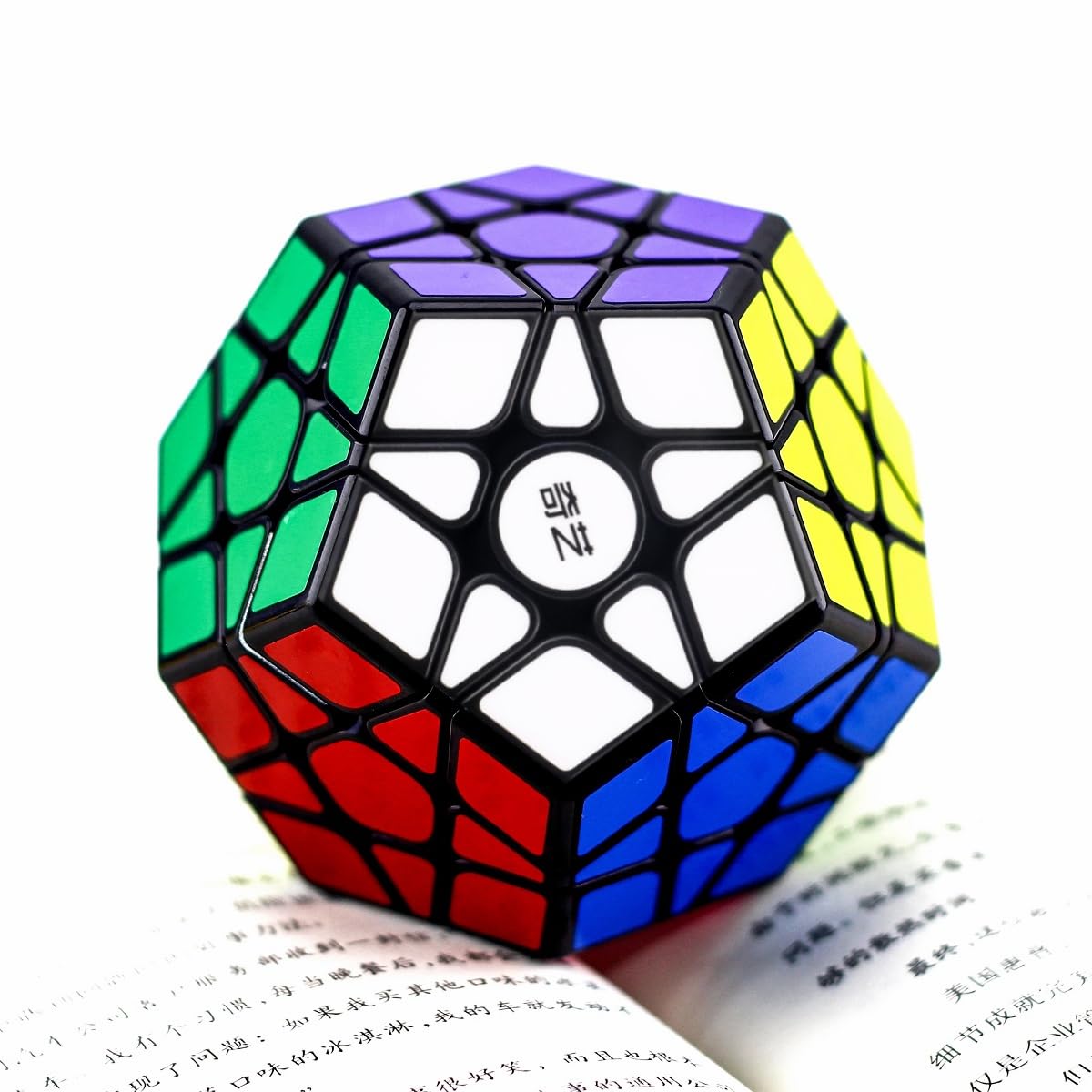 Megaminx Speed Cube, Pentagonal Dodecahedron Cube Puzzle Toy (Qiheng Black)
