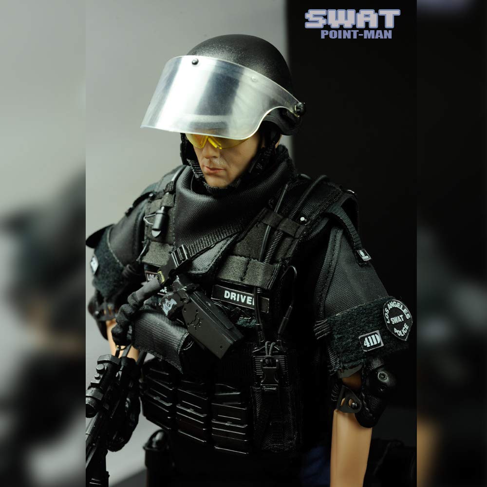 YEIBOBO ! 12 Inch Special Forces Action Figure SWAT Team - Multi-color, Plastic & Fabric Material