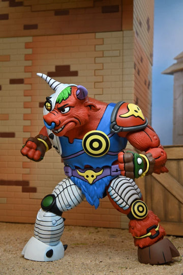 Neca 81893 Tmnt Cartoon Dirtbag/Groundchuck 2-Pack Ninja Statues, Multicoloured