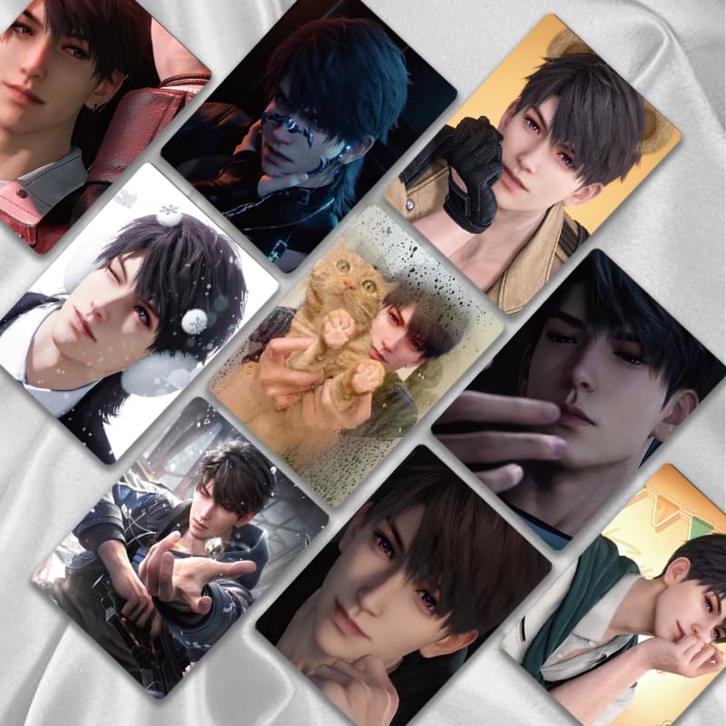 Love And Deepspace Lian Yu Shen Kong Sylus Qin Che Lomo Cards Anime Game Card Cosplay 57X86Mm Card Merch 50Pcs (Caleb)