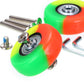 OwnMy Luggage Replacement Wheels Set, 50mm Colorful Rubber Swivel Casters, 4 Pack, Model TL