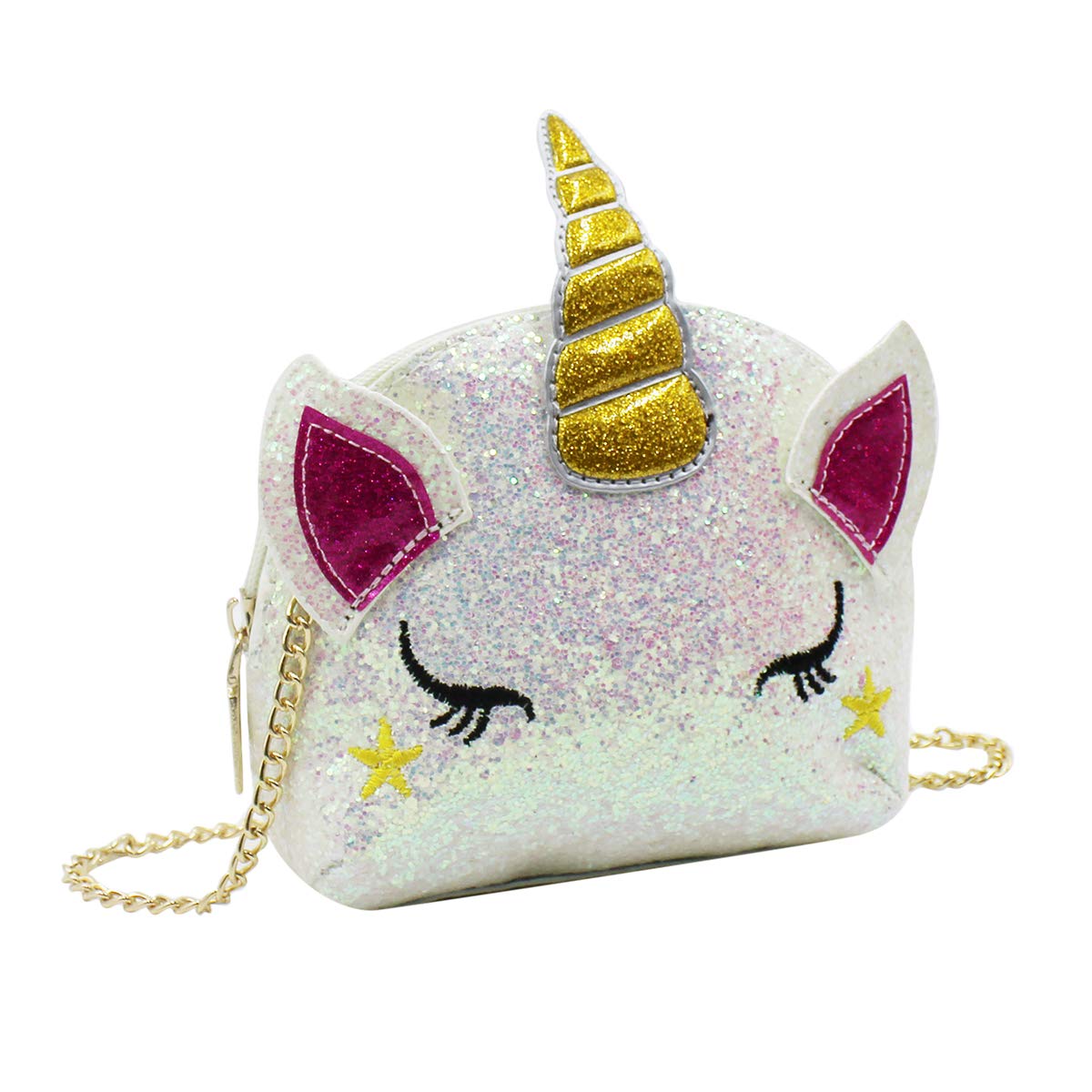 Rarityus Kids Rainbow Cute Unicorn Crossbody Purse Sequins Shoulder Bag Gift For Little Girls