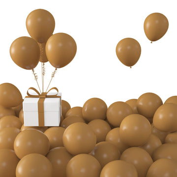 Kalor Retro Khaki Balloons,100 Pcs 5 Inch Mini Matte Latex Balloons For Balloon Garland Arch, Birthday Decoration, Wedding Party, Baby Shower Decorations