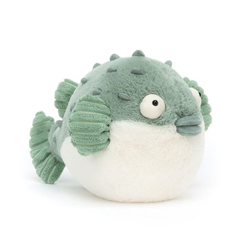 Jellycat Pacey Pufferfish Stuffed Animal, 7 Inches | Ocean & Sea Plush Toy | Classic Children'S Gift
