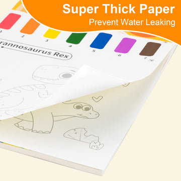 YPLUS Paint with Water Books for Toddlers, Watercolor Painting Paper for Kids Ages, Art Craft Gift for Drawing with Brush Christ