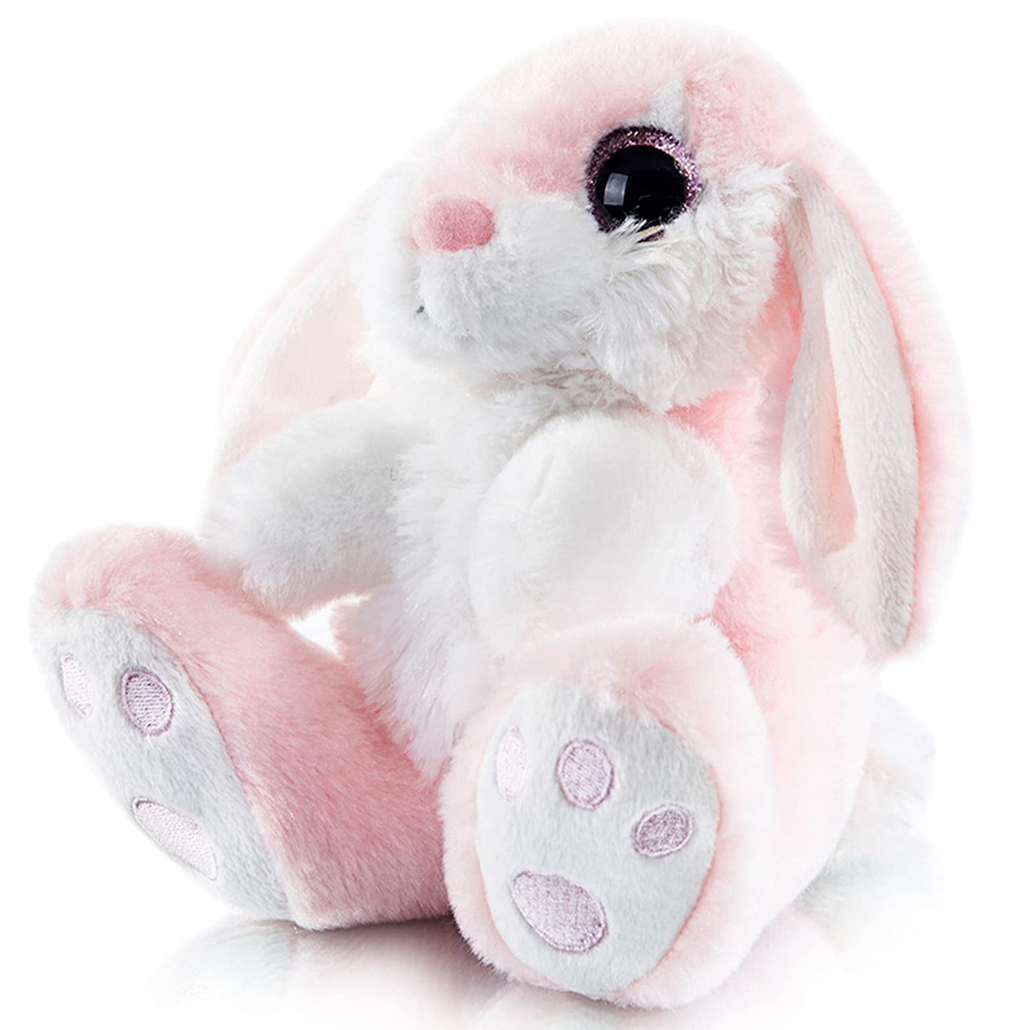 My OLi 8.5" Pink Plush Bunny Stuffed Animal - Soft Rabbit Toy for Kids and Girls, Floppy Ears, Bedtime Friend, Model DEMO-00005
