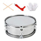Secret Desire 13Inch Snare Drum Music Learning Percussion Instrument For Adults Kids Silver Monophonic