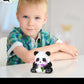 Qishouting Mini Micro Blocks Panda- 487Pcs, Mini Panda Building Toy-Handing Flowers, Panda Building Set For Adults, Micro Blocks