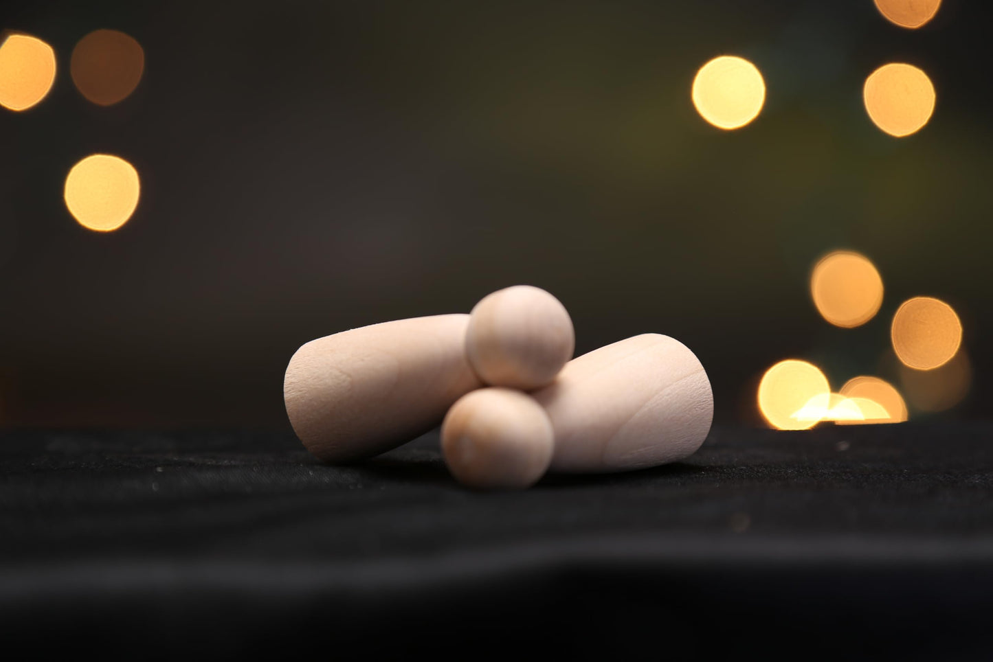 2 inch Girl/Angel | 10 Pack | Unfinished Wood Peg Dolls for Crafting Projects, Miniature Figure Creation, and Small World Play