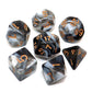 CREEBUY DND Dice Black White Polyhedral Dice Set for Dungeon and Dragons MTG RPG D&D D20 D12 D10 D8 D6 D4