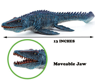Gemini&Genius Dinosaur Toy, Mosasaurus Action Figure, Reptile Animal Toy, Great Gift, Collection, Cake Topper, Role-Play, Storytelling Prop, Party Supplie, Room Decor For Kids