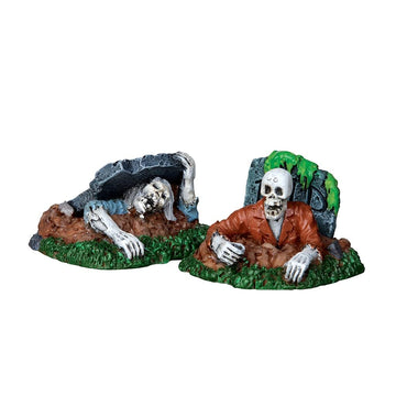 Lemax Spooky Town Zombies!!!, Set Of 2 #22007