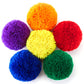 LAYWU 12-Pack 4 Yarn Balls / Soft Fleece Balls, Blue,Green,Red