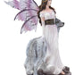 Ebros Purple Winged Fairy Diana With Alpha Snow Direwolf Wolf Statue 10' Tall Fantasy Garden Nymph Fae Pixie Wolves Fairies Figurine Fantasy Decor