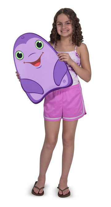 Melissa & Doug Sunny Patch Dart Dolphin Kickboard - Learn-To-Swim Pool Toy
