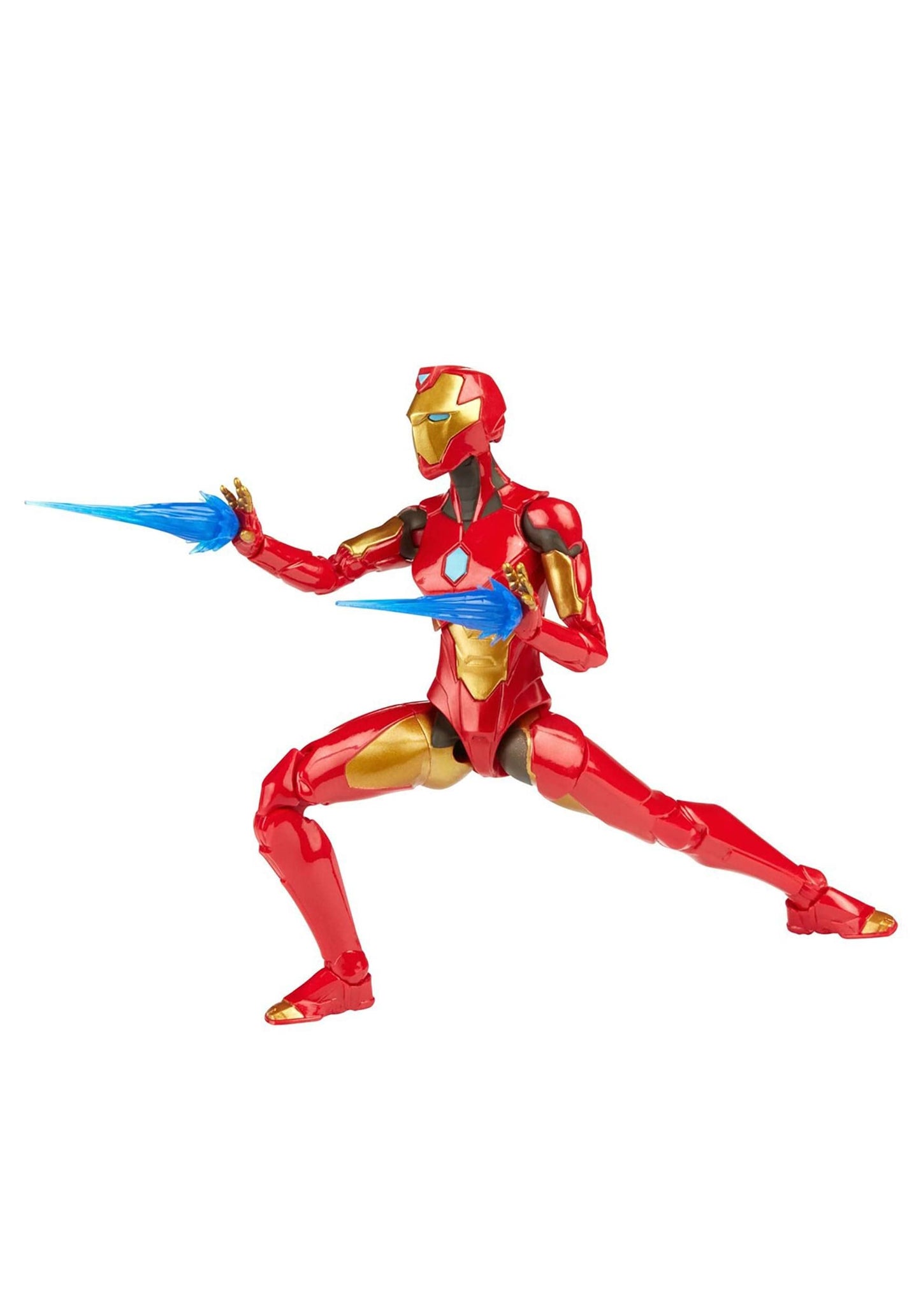Marvel Hasbro Legends Series 6-inch Ironheart Action Figure Toy  enhanced Design and Articulation  Includes 5 Accessories and 1 Build-A-Figure Part  Red gold