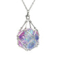PJOY DND Necklace Empty Dice Cage for D20 Dice D&D Dungeons and Dragons Gamers DND Gifts-Silver