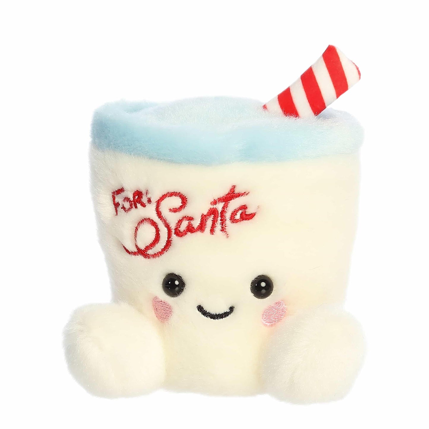 Aurora® Kris Milk™ Festive Palm Pals™ Stuffed Animal, 4" White Plush, Small, Perfect for Holiday Gifts and Decorations