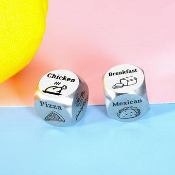 Anniversary Valentines Day Gifts for Him Her 2PCS Food Decider Gifts for Boyfriend Girlfriend Birthday Gifts for Women Men Coupl