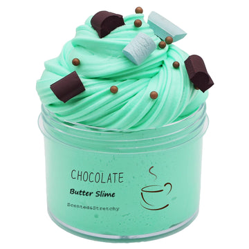 Butter Chocolate Slime, Scented And Stretchy Clay Sludge Toy, Party Favors, Prize, School Education, Birthday Gifts For Kids Girls Boys (200Ml)