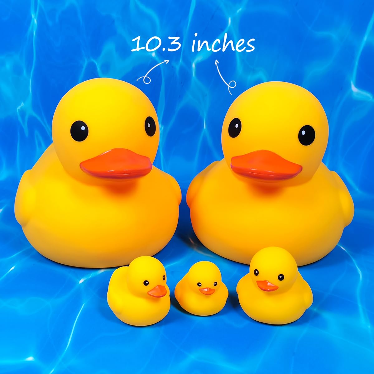 Kalafona 17.7 Giant Yellow Rubber Duck Bath Toy - Jumbo No Hole Waterproof for Baby Showers, Parties, Beach & Pool Fun