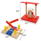 Wooden Crane Toy Set with Train Cars - Compatible with Major Wooden Rail Brands - Ages 3-5