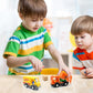 Dshmixia Garbage Mail Truck Small Toys Cars For 3 5 Year Old Boys Magnetic Couplings City Vehicle For Wood Train Set For Children Inside Outside Toys (City Set)