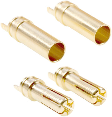 NeeKare 10 Paris EC5 Battery Connector Male Female 5.0mm Banana Plug Connectors Gold Bullet Connector for RC ESC LIPO Battery De